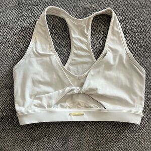 Whitney Simmons Cream Sports Bra